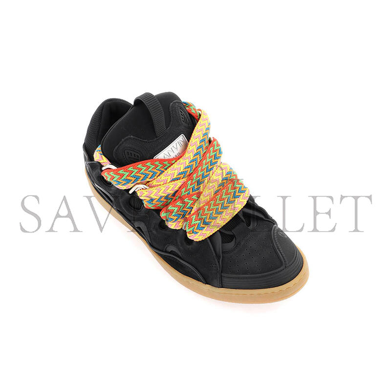 Lanu1n leather curb black fm-skrk11
